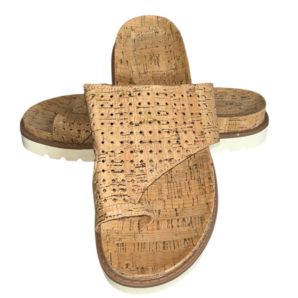 Baretraps Women's Dallyce Cork Platform Toe Loop Slide Sandals Size 9